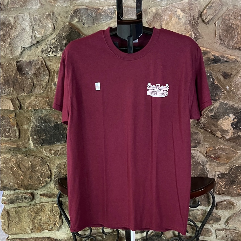 Mississippi State Baseball 2021 National Champions Size L Maroon T Shirt New
